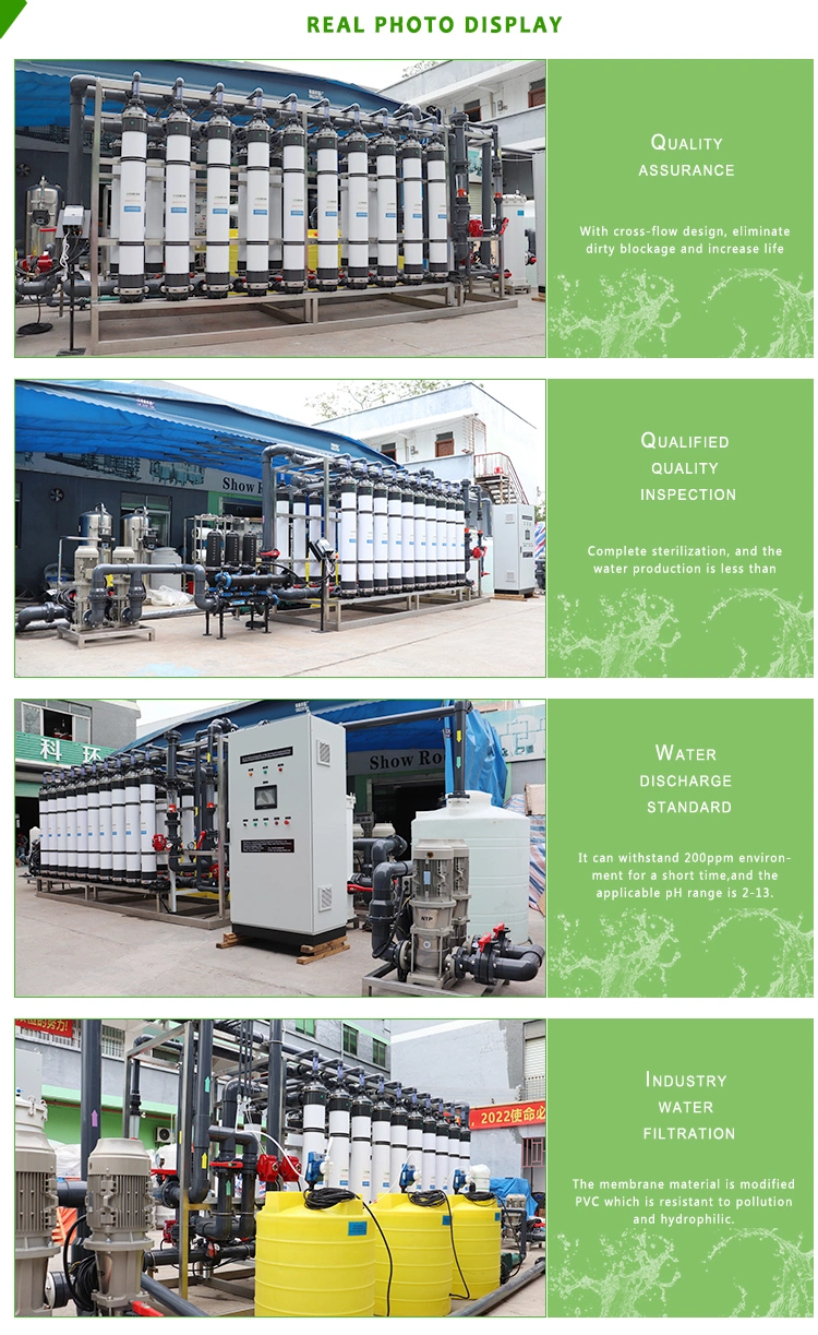 de Reinigingssystemen 50m3/H van het ultrafiltratie (UF) Water